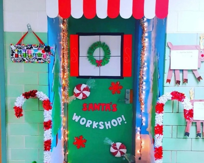 Classroom door christmas decoration ideas